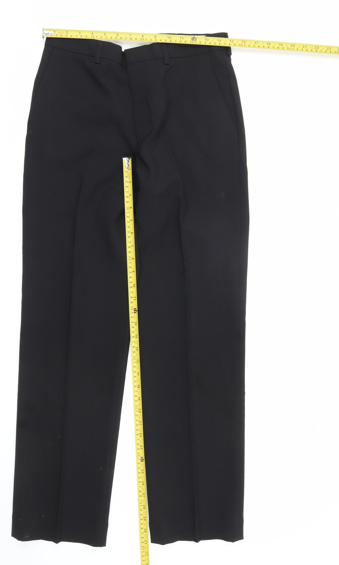 Jack Reid Men’s Black 30x31 Dress Pants Formal Straight Leg