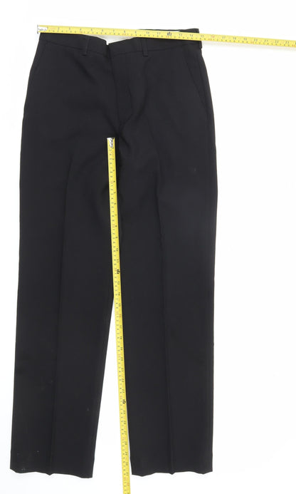 Jack Reid Men’s Black 30x31 Dress Pants Formal Straight Leg