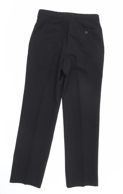 Jack Reid Men’s Black 30x31 Dress Pants Formal Straight Leg