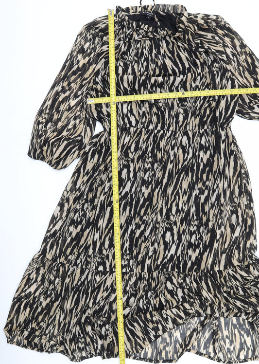 JD Williams Women’s Animal Print Midi A-Line Dress Size 16