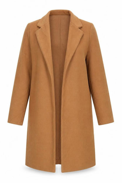 Womens UK Size S Zara Brown Overcoat