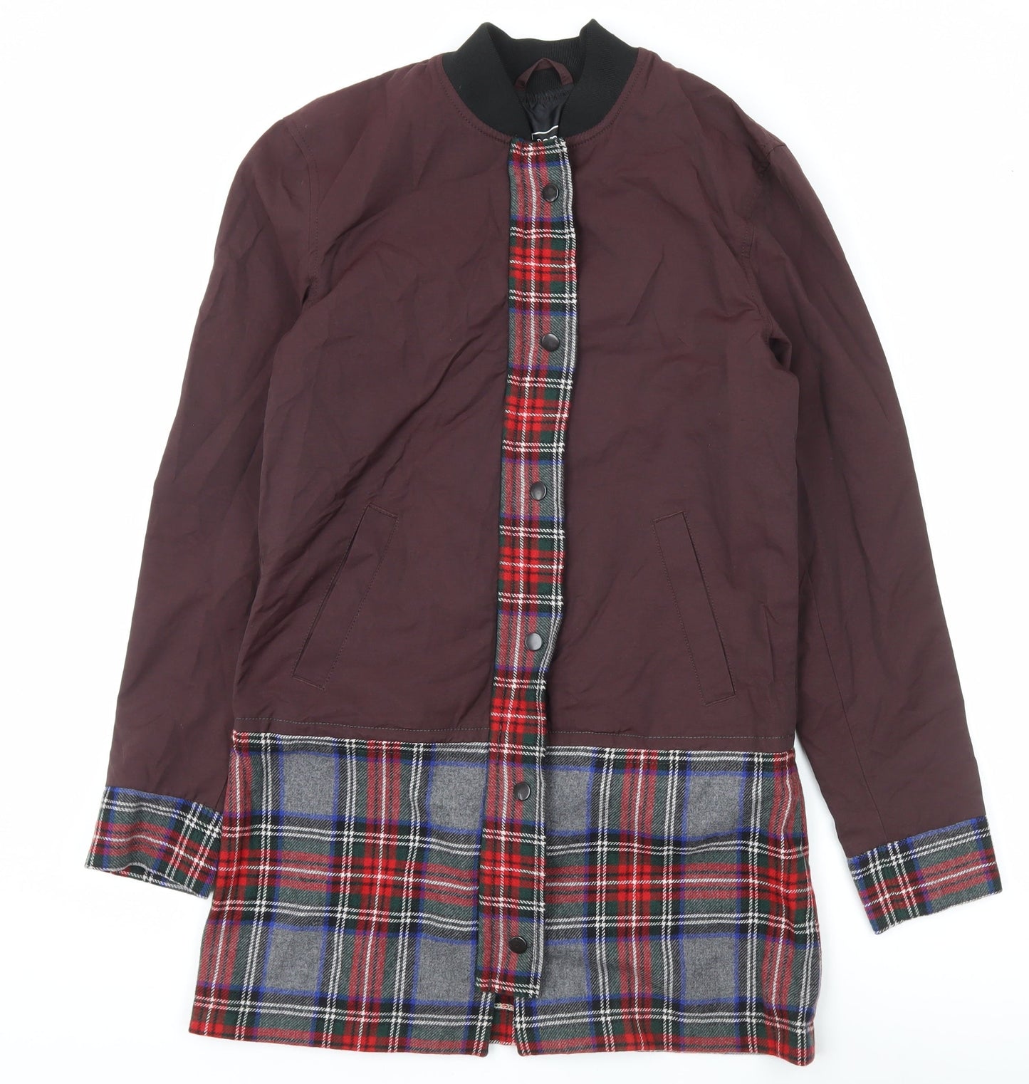 Mens UK Size XS River Island Brown Bomber Jacket