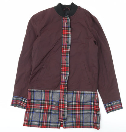 Mens UK Size XS River Island Brown Bomber Jacket