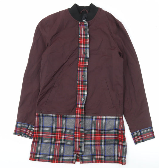 Mens UK Size XS River Island Brown Bomber Jacket
