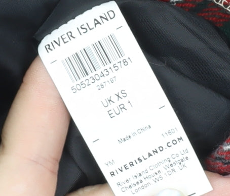 Mens UK Size XS River Island Brown Bomber Jacket