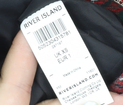 Mens UK Size XS River Island Brown Bomber Jacket