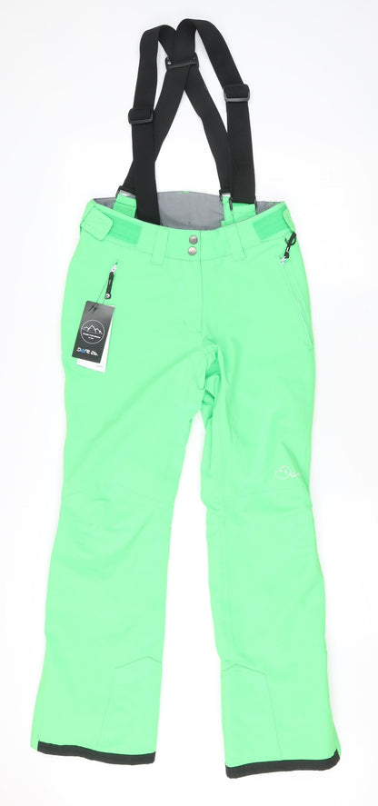 Dare 2b Unisex Green XS Snow Pants Waterproof Insulated Winter Trousers
