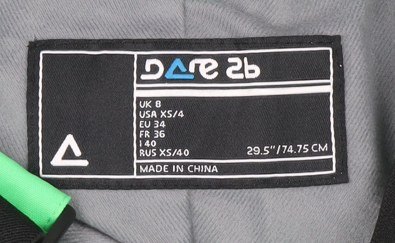 Dare 2b Unisex Green XS Snow Pants Waterproof Insulated Winter Trousers