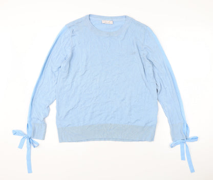 Womens UK Size 16 Marks and Spencer Blue Pullover Jumper