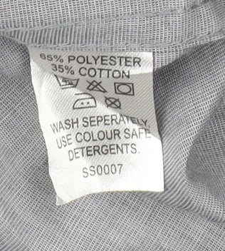 Skopes Men’s Grey XL Easy Care Dress Shirt – Long Sleeve, Business