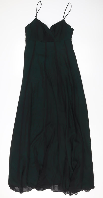 Monsoon Women’s Green Size 10 Maxi Chiffon Sleeveless Formal Dress