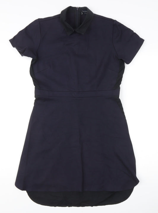 French Connection Women’s Navy Blue Size 14 Collared Shirt Dress