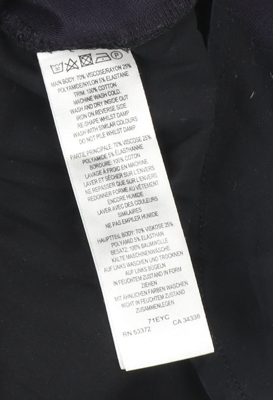 French Connection Women’s Navy Blue Size 14 Collared Shirt Dress