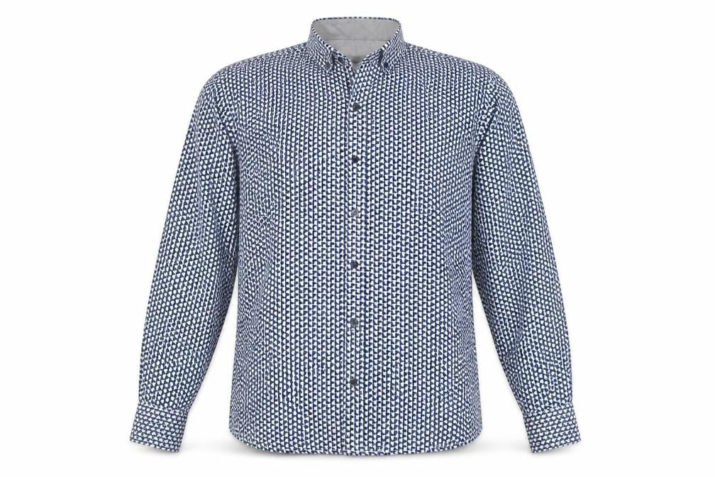 Mens UK Collar Size M Red Jack Smart Blue  Dress Shirt
