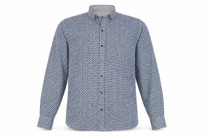 Mens UK Collar Size M Red Jack Smart Blue  Dress Shirt