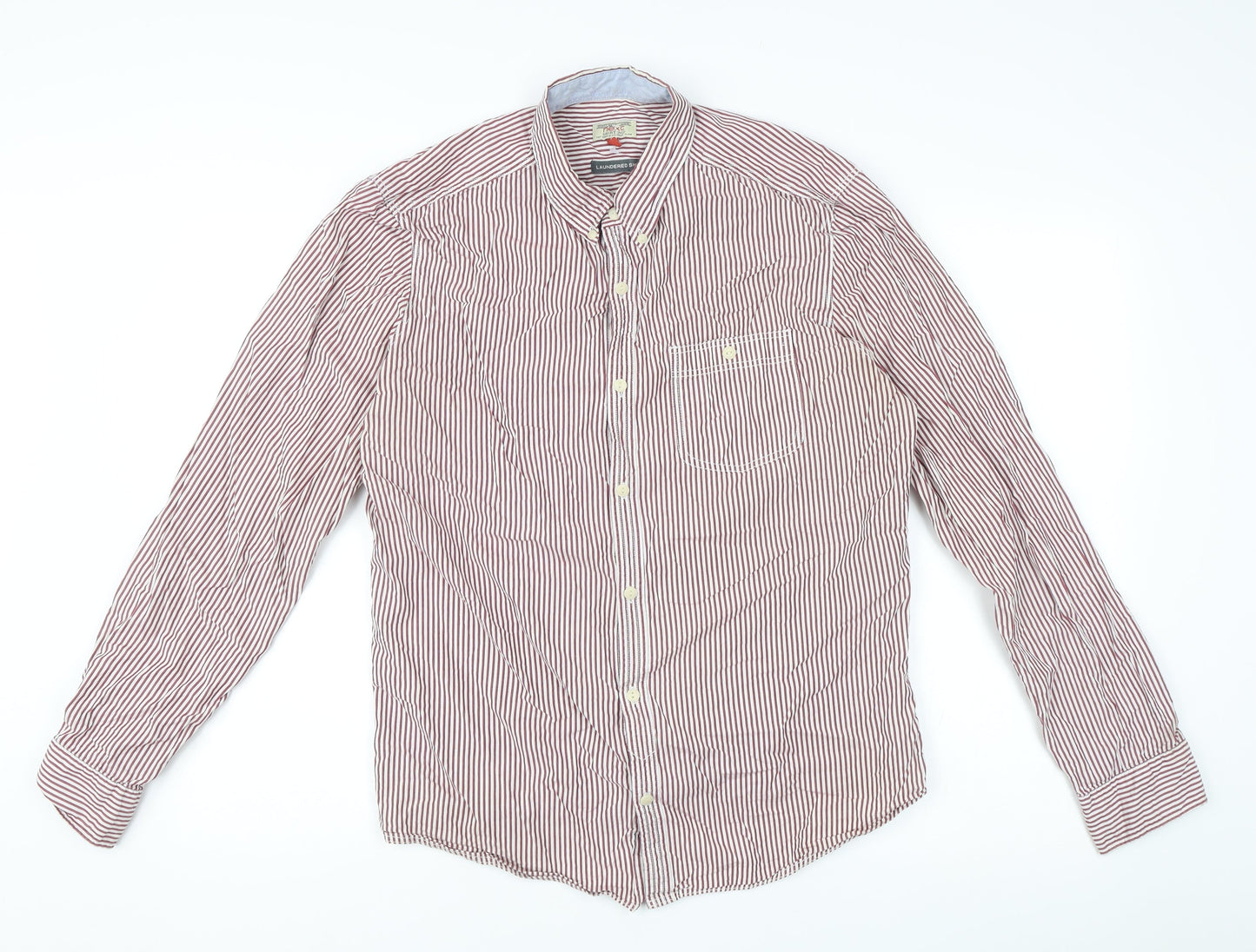Mens UK Collar Size L NEXT Smart Red  Dress Shirt