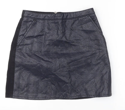 Womens UK Size 10 Topshop Straight & Pencil Denim Skirt