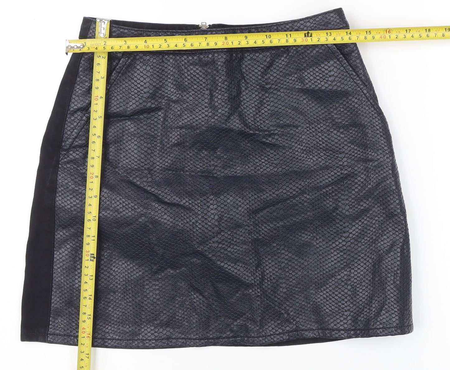 Womens UK Size 10 Topshop Straight & Pencil Denim Skirt