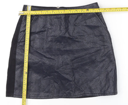 Womens UK Size 10 Topshop Straight & Pencil Denim Skirt