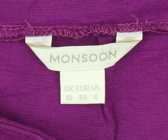 Monsoon Women’s Purple Knee Length Pencil Skirt Size 10 High Rise