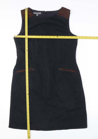 Laura Ashley Women’s Black UK 12 Sheath Dress Knee Length Woven