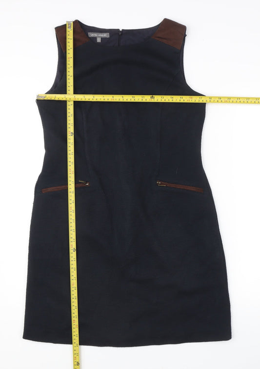 Laura Ashley Women’s Black UK 12 Sheath Dress Knee Length Woven