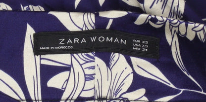 Womens UK Size XS Zara Woman Straight & Pencil Satin Skirt