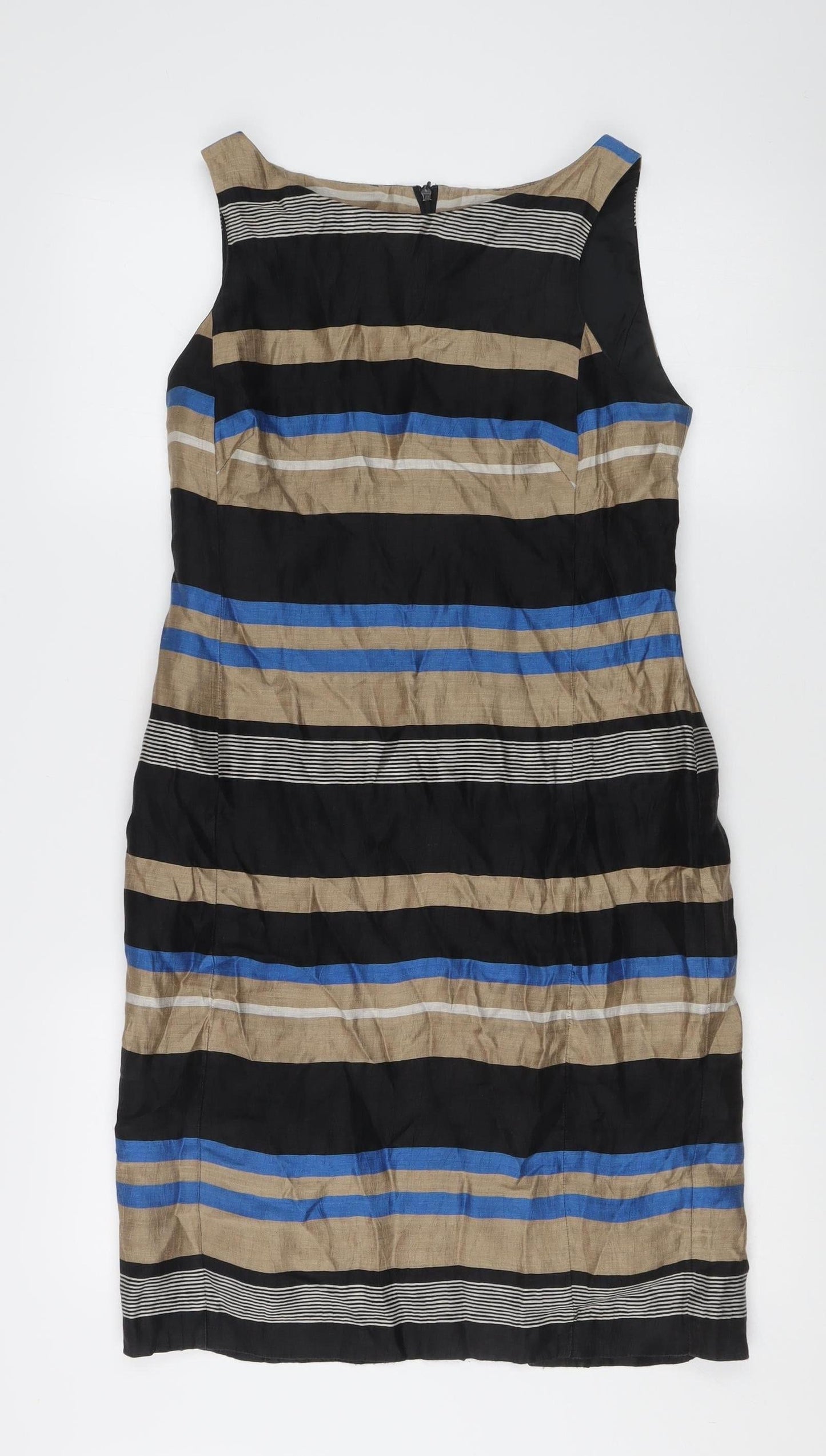 Marks and Spencer Autograph Women’s Multicoloured Stripe Sheath Dress Size 8