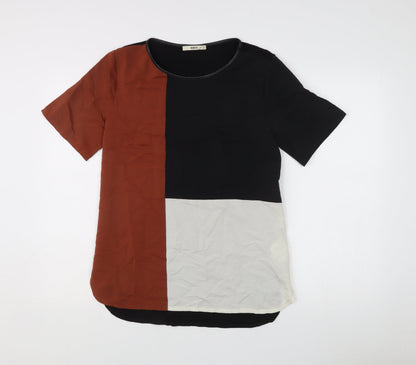 Womens UK Size M Oasis Multicoloured Basic T-Shirt