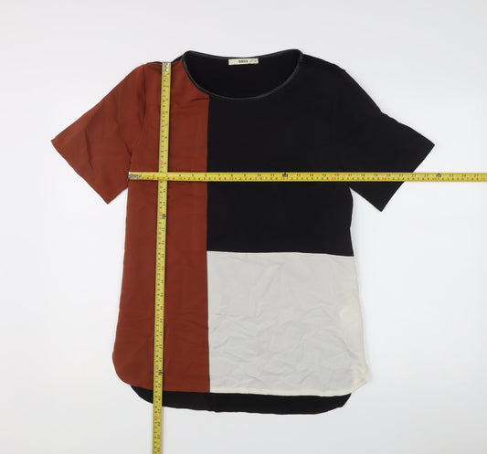 Womens UK Size M Oasis Multicoloured Basic T-Shirt