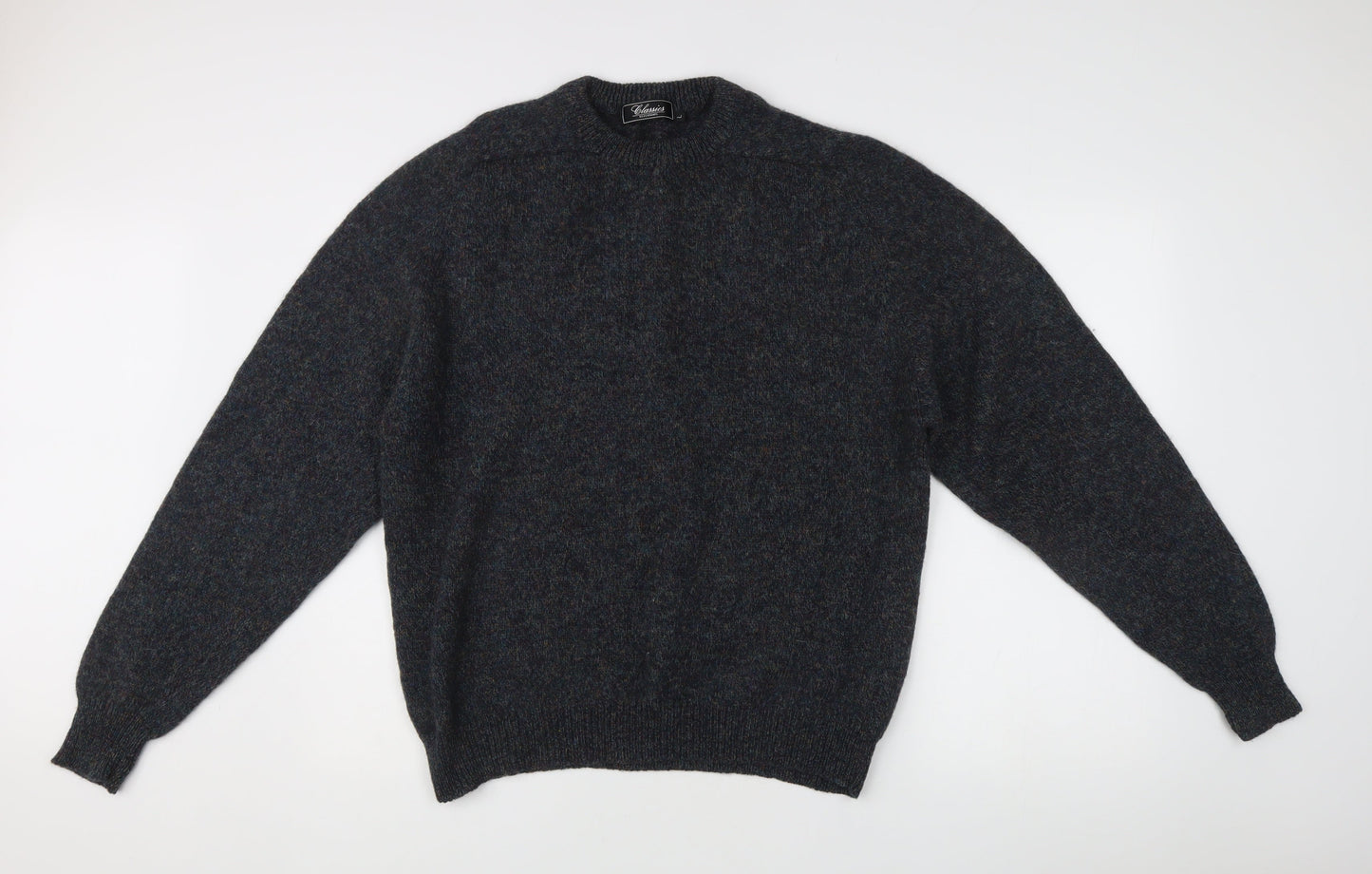 Debenhams Mens Blue Wool Crew Neck Pullover Jumper Size L