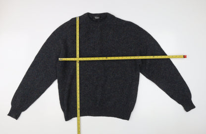 Debenhams Mens Blue Wool Crew Neck Pullover Jumper Size L