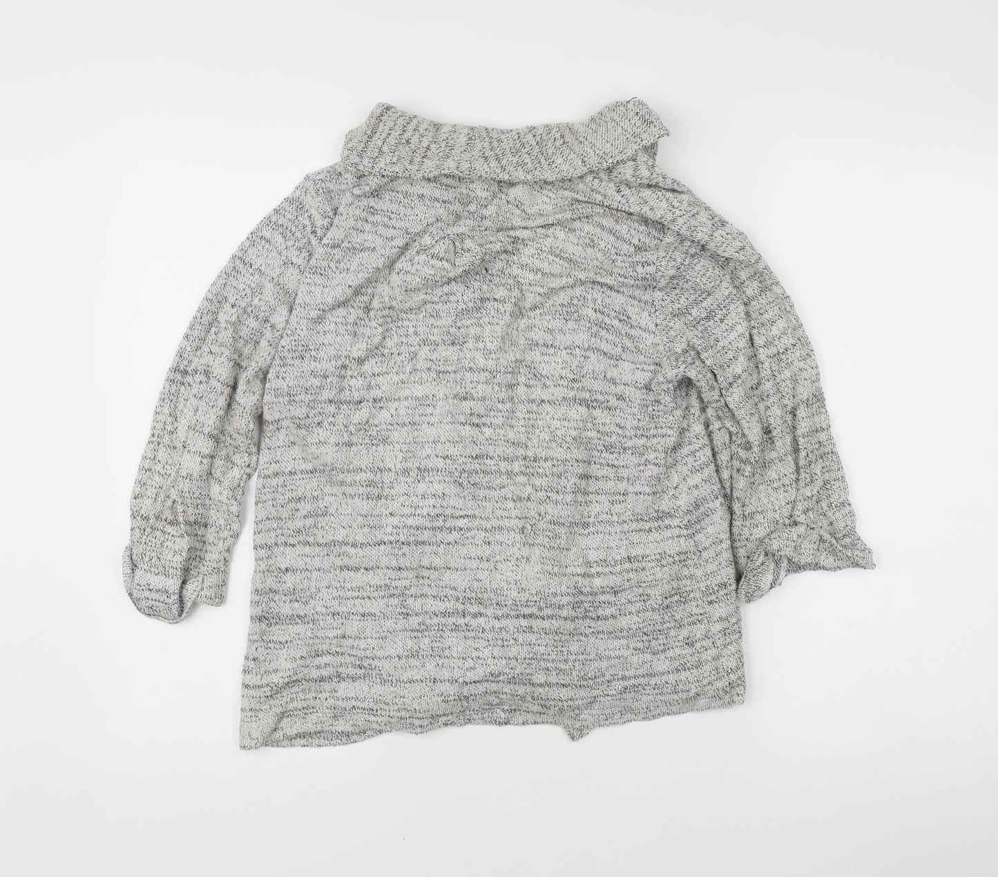 Womens UK Size 12 Fat Face Grey Cardigan Jumper