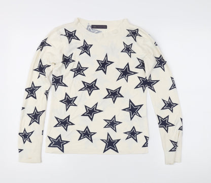 Womens UK Size 6 Marks and Spencer Ivory Pullover Jumper