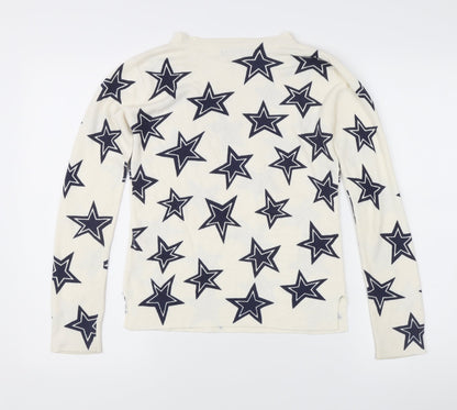 Womens UK Size 6 Marks and Spencer Ivory Pullover Jumper
