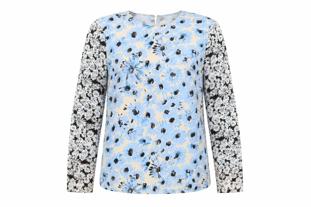 Womens UK Size 10 Warehouse Multicoloured Basic Blouse