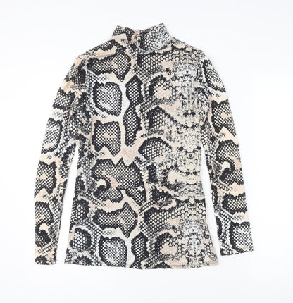 Dorothy Perkins Women’s Multicoloured Snake Print Long Sleeve Top UK 10