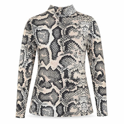 Dorothy Perkins Women’s Multicoloured Snake Print Long Sleeve Top UK 10