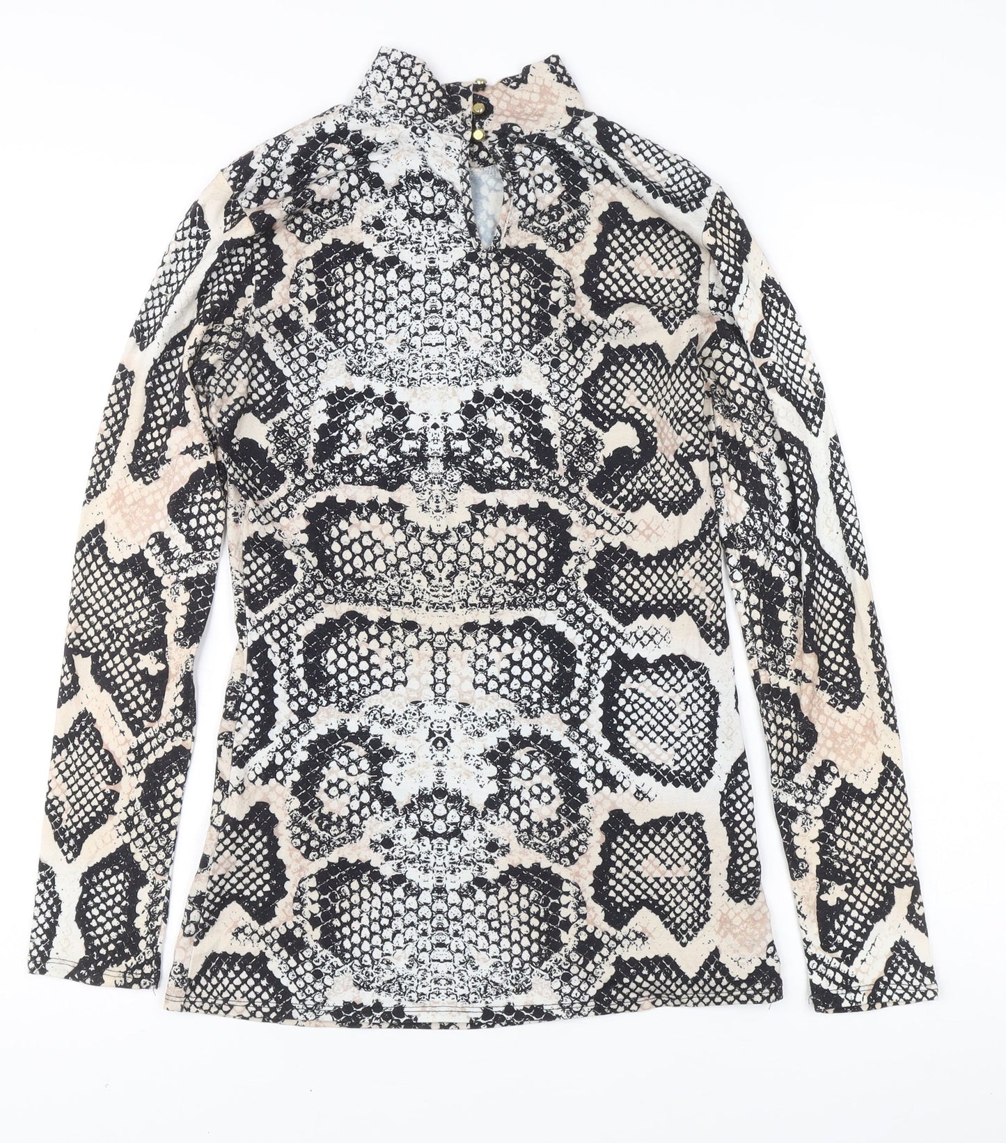 Dorothy Perkins Women’s Multicoloured Snake Print Long Sleeve Top UK 10