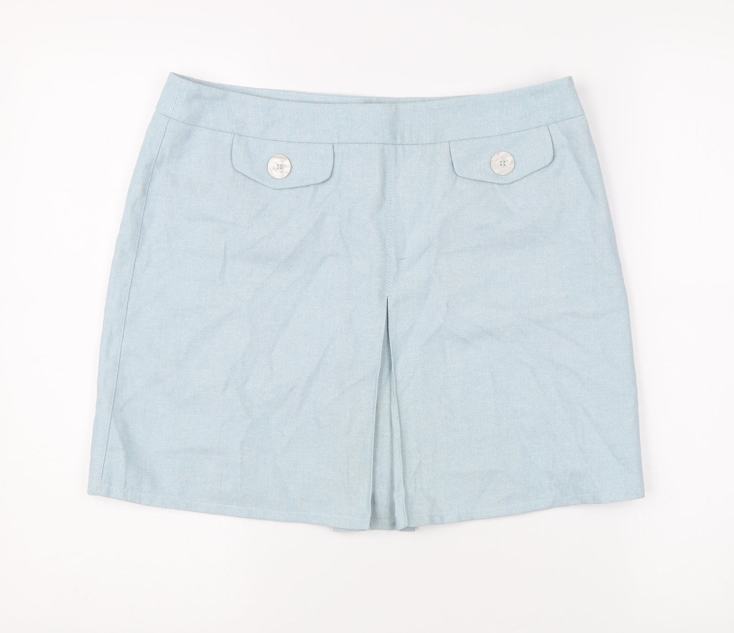 Debenhams Women’s Blue Short Straight Skirt Size 12 Summer Casual