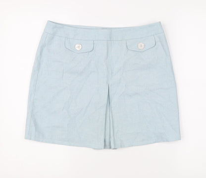 Debenhams Women’s Blue Short Straight Skirt Size 12 Summer Casual