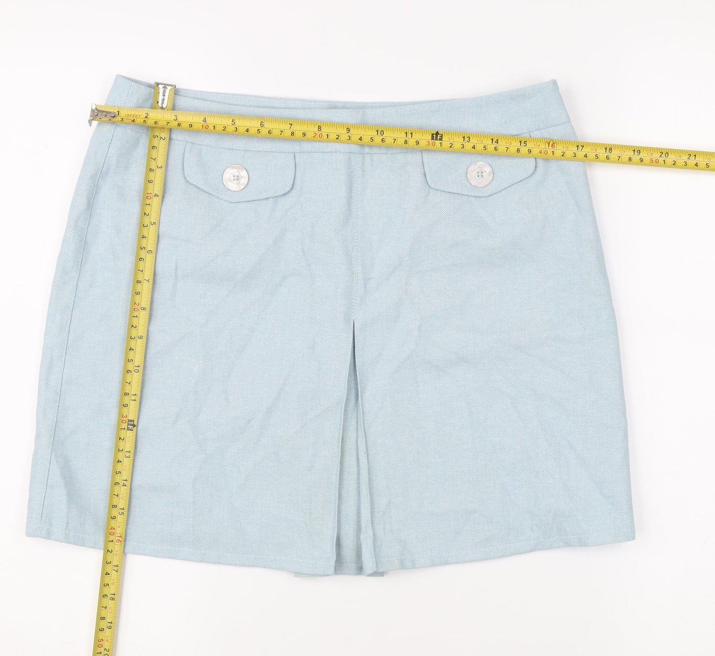 Debenhams Women’s Blue Short Straight Skirt Size 12 Summer Casual