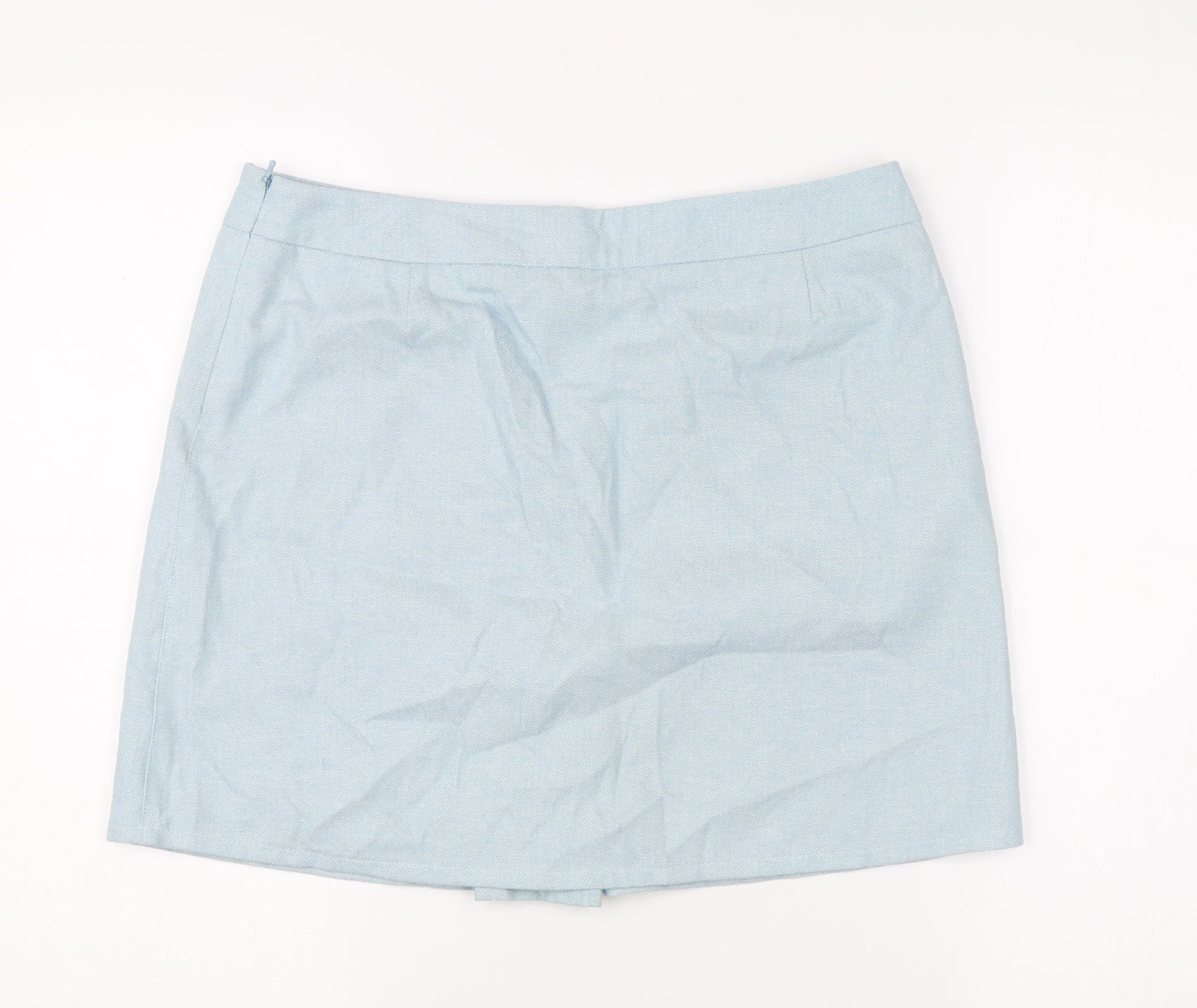 Debenhams Women’s Blue Short Straight Skirt Size 12 Summer Casual