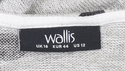 Womens UK Size 16 Wallis Grey Pullover Jumper