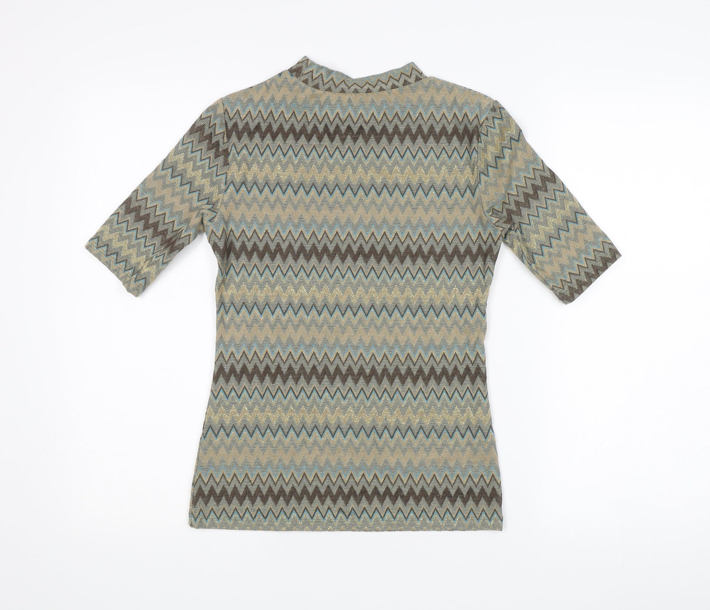 Womens UK Size 10 Dorothy Perkins Multicoloured Basic T-Shirt