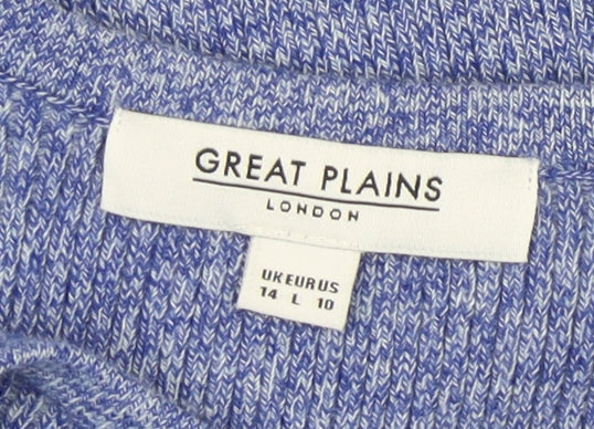 Womens UK Size 14 Great Plains Blue Pullover Jumper