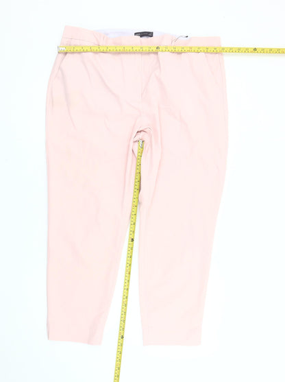 Womens UK Size 20 Marks and Spencer Regular Fit Chino Pink Trousers