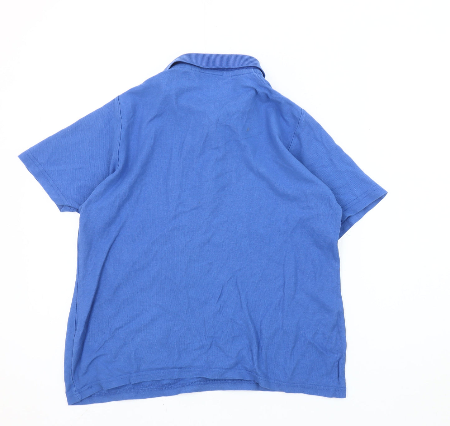 Womens UK Size L EWM Blue Basic Polo