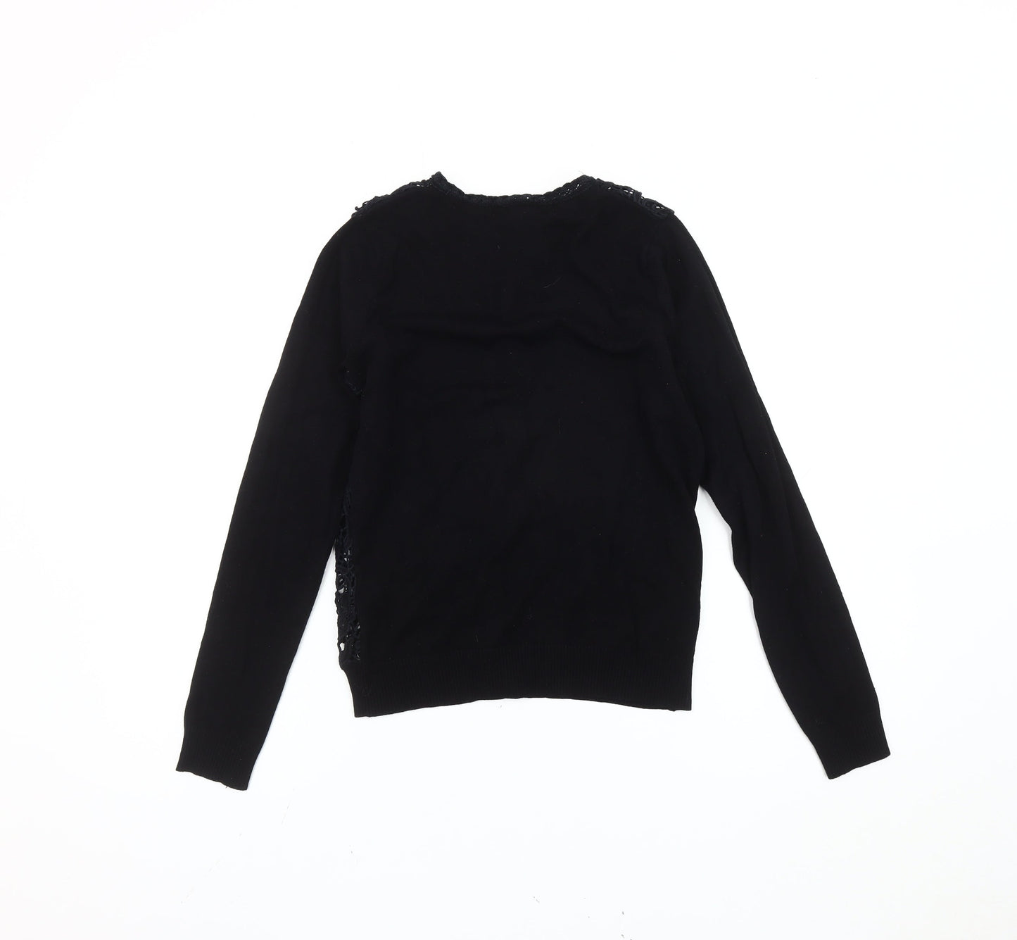 Womens UK Size 12 Mango Black Cardigan Jumper