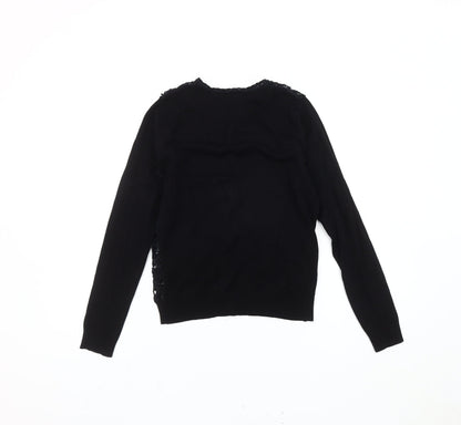Womens UK Size 12 Mango Black Cardigan Jumper